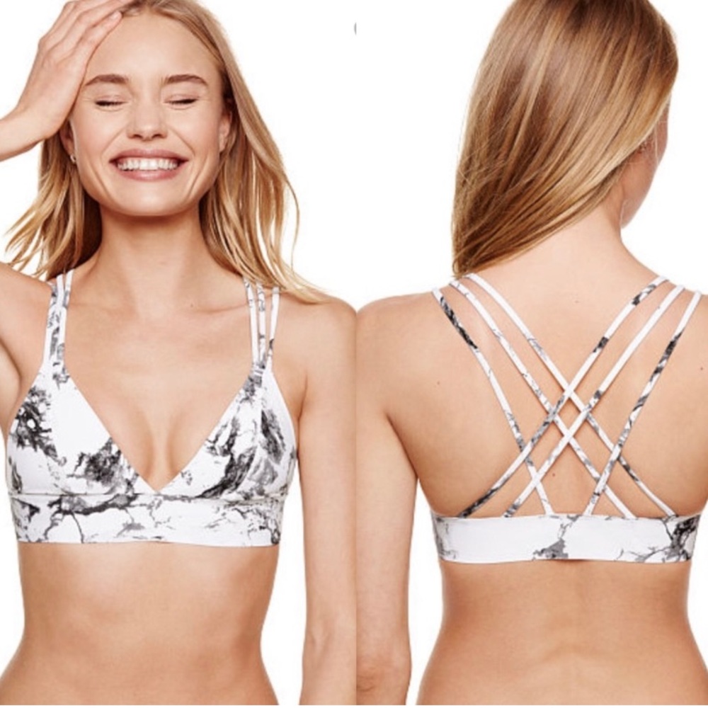 Pink ~ Victoria’s Secret ~ Strappy Bonded Marble Bralette ~ Size XS